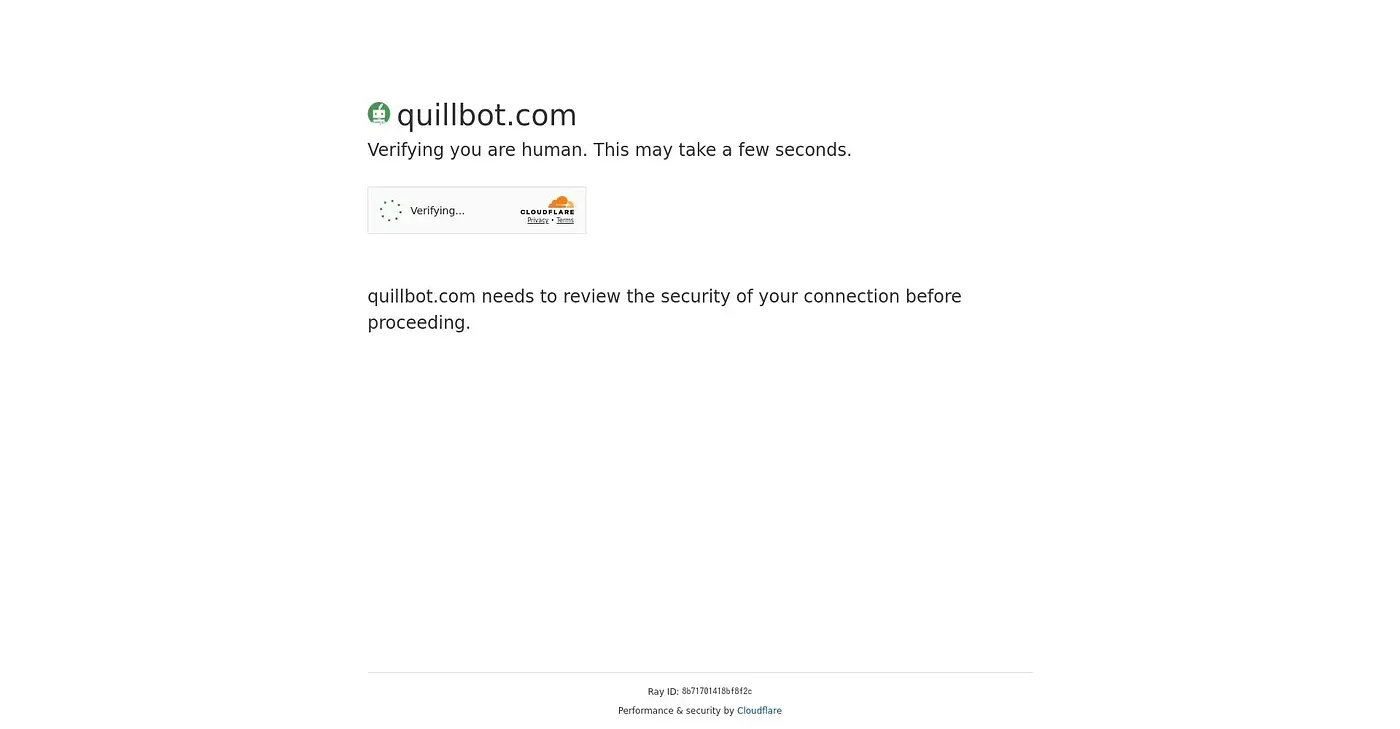 Screenshot of QuillBot