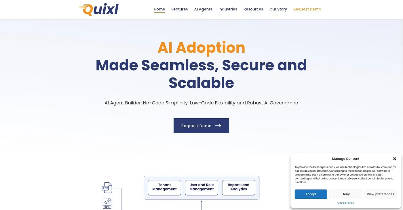Screenshot of Quixl