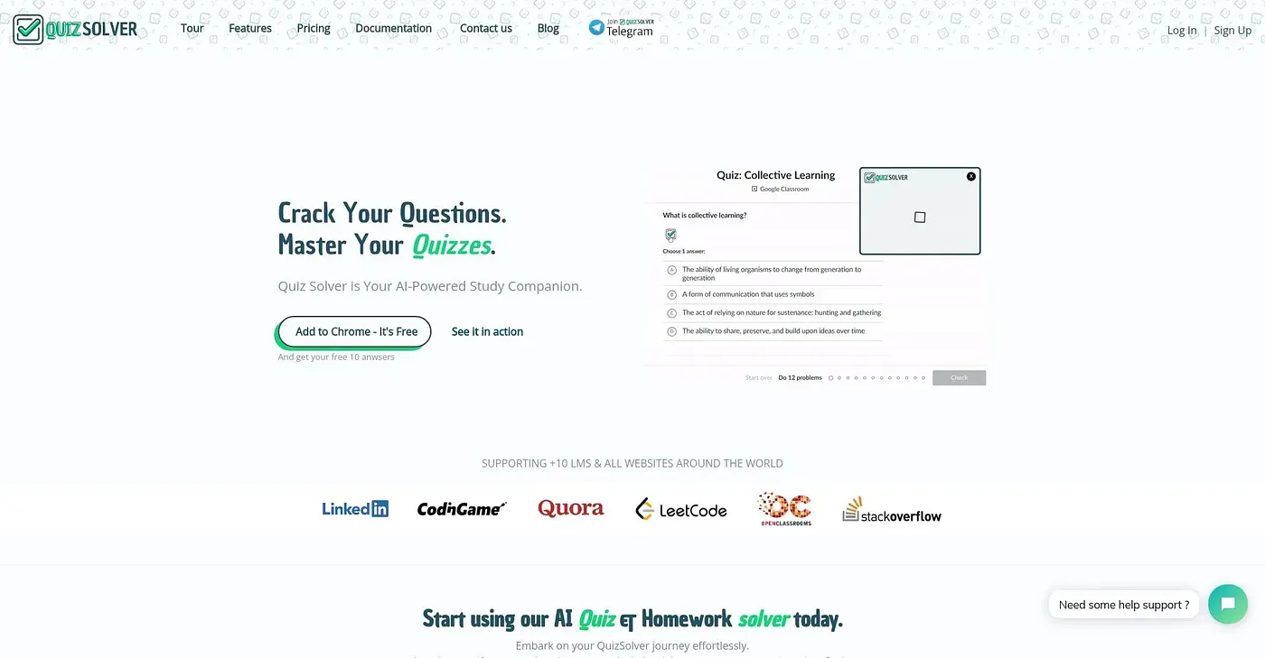 Screenshot of Quiz Solver Ai