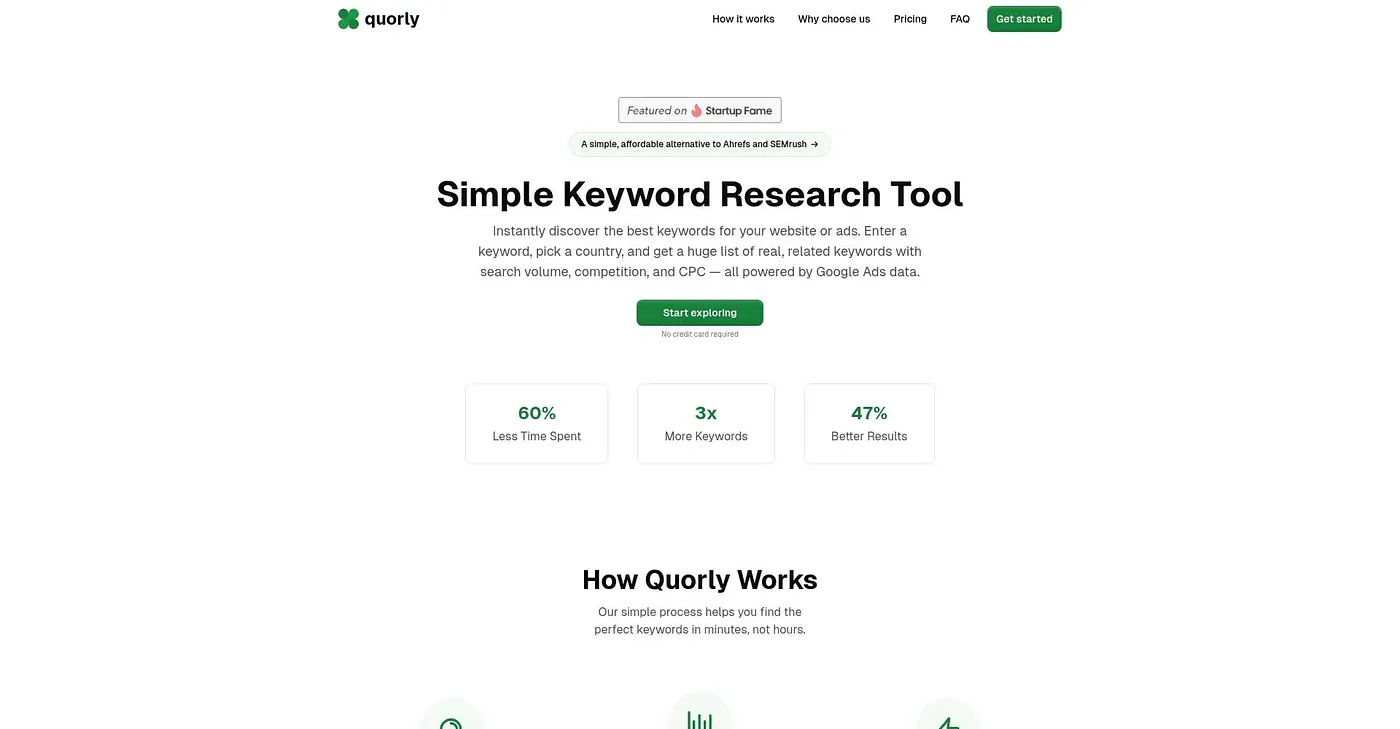 Screenshot of Quorly