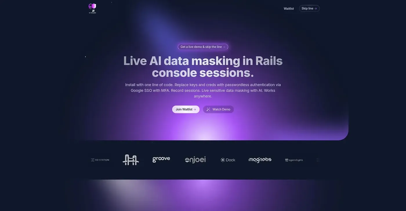 Screenshot of RailsGuard