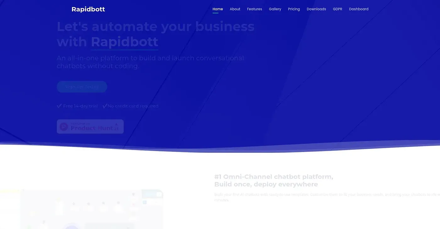 Screenshot of Rapidbott