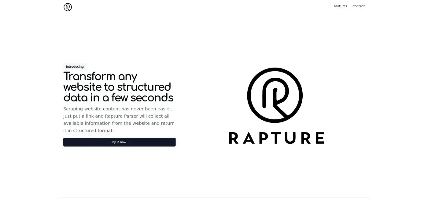 Screenshot of Rapture Parser