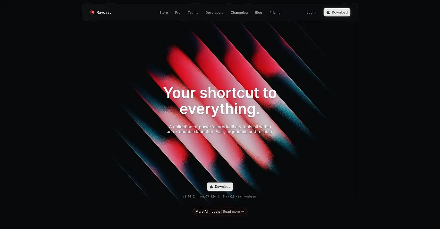 Screenshot of Raycast