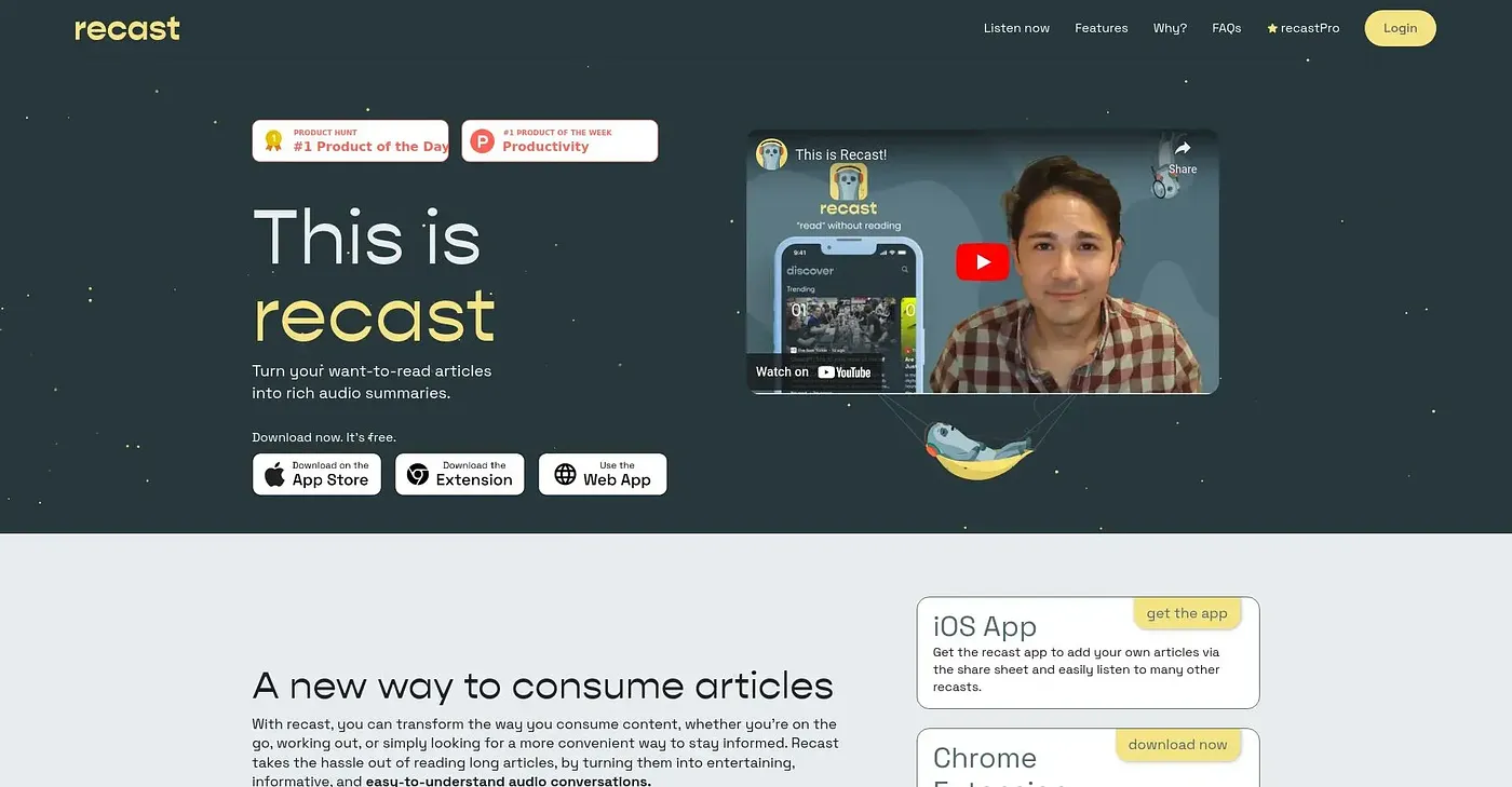 Screenshot of Recast AI