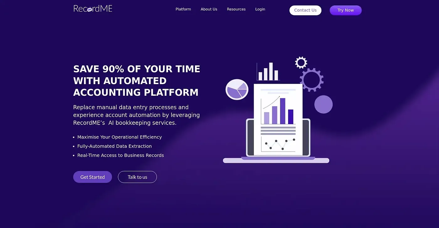 Screenshot of Record Me AI