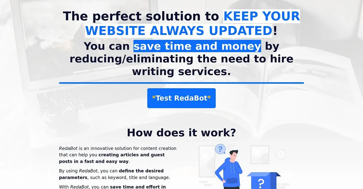 Screenshot of RedABot