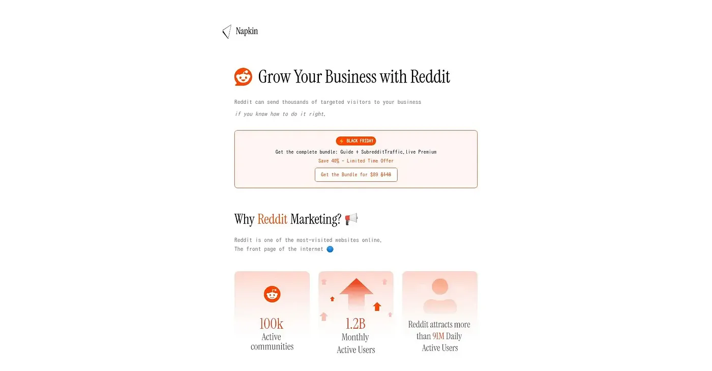 Screenshot of Reddit Growth Bundle