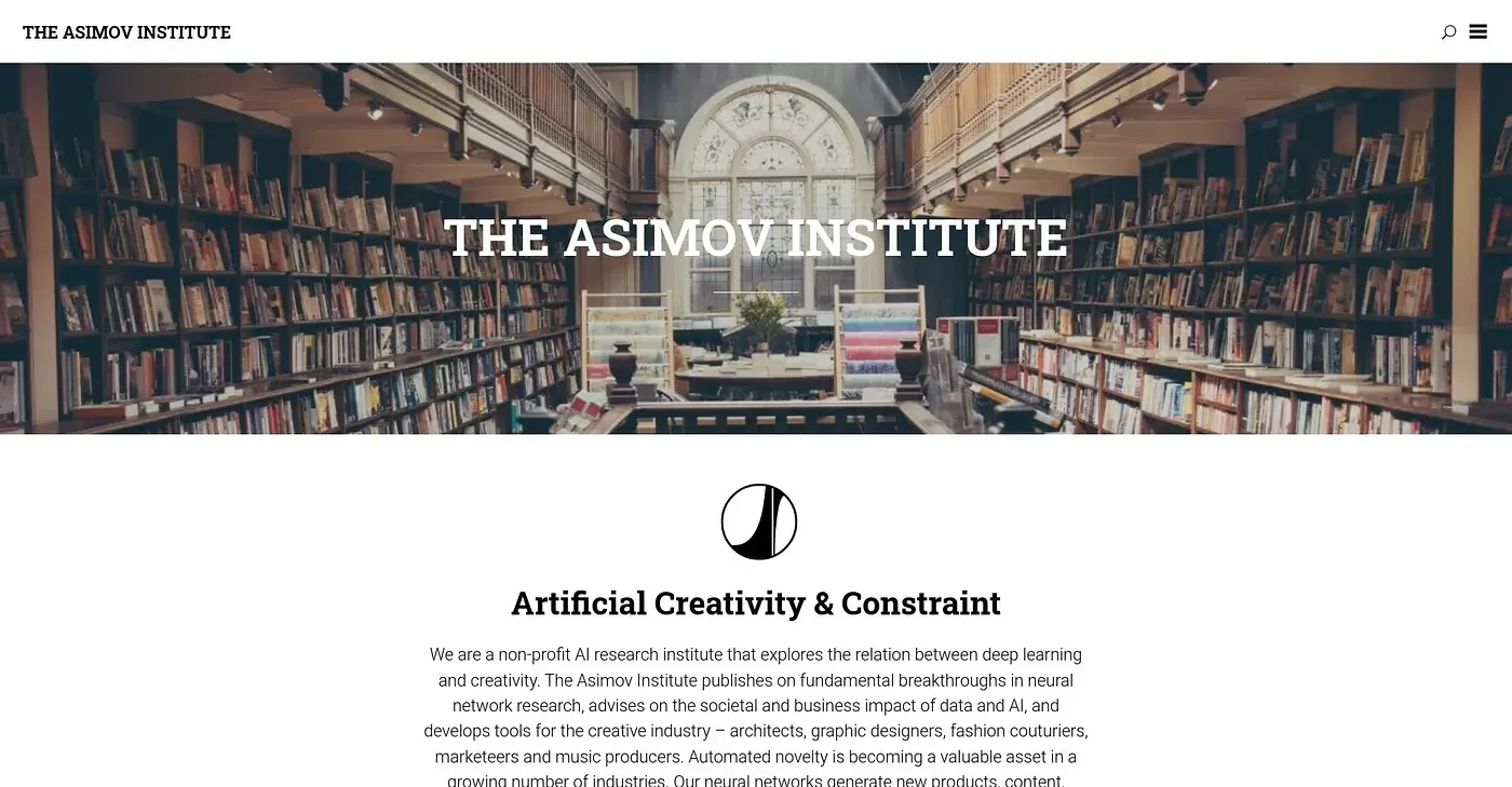 Screenshot of Asimov Institute
