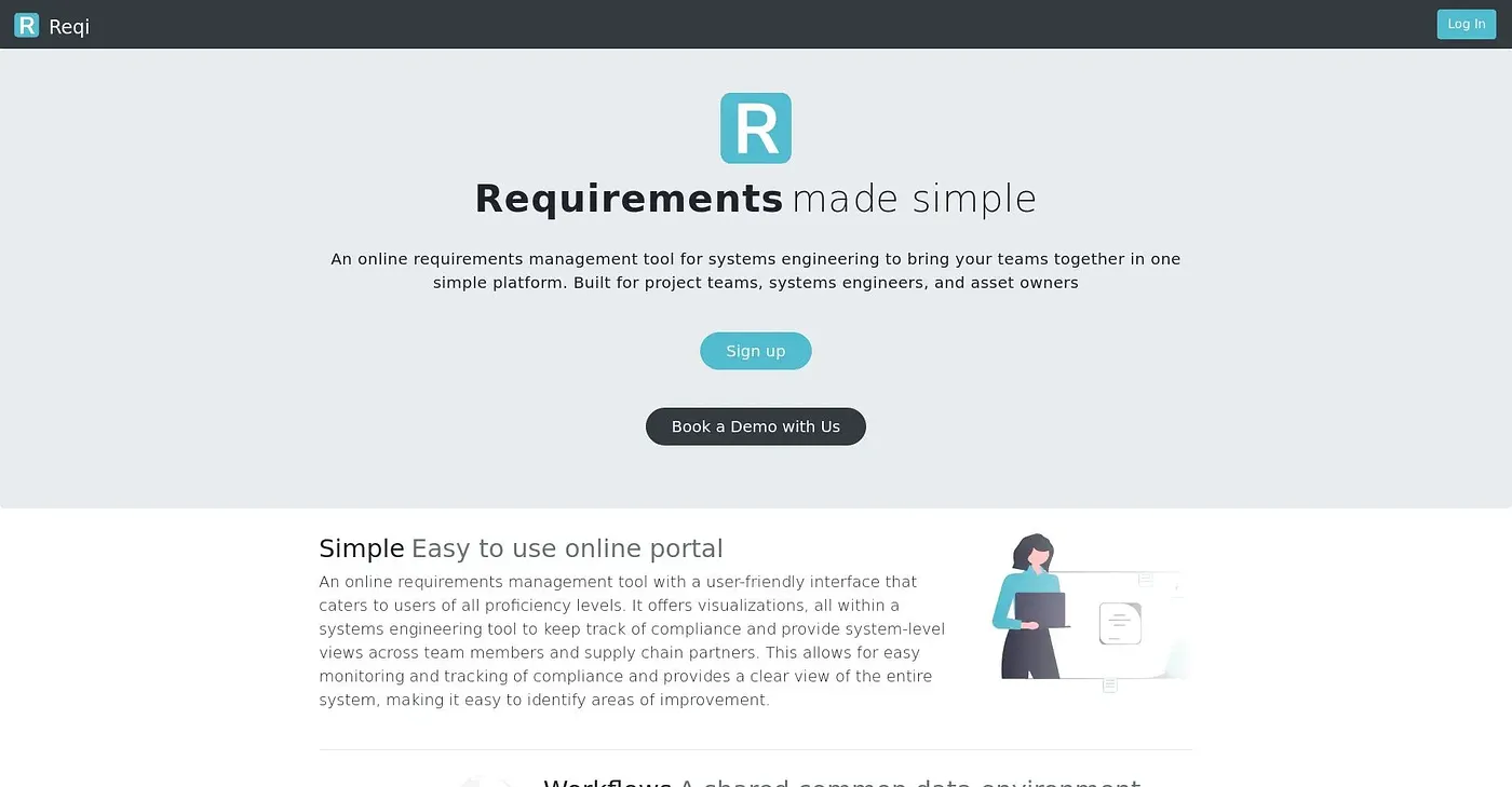Screenshot of Reqi