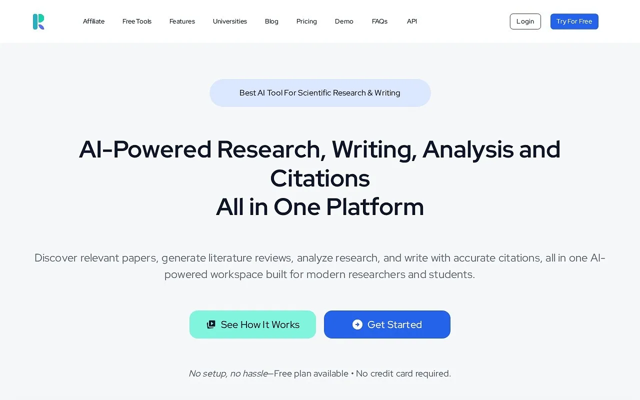 Screenshot of Research Pal