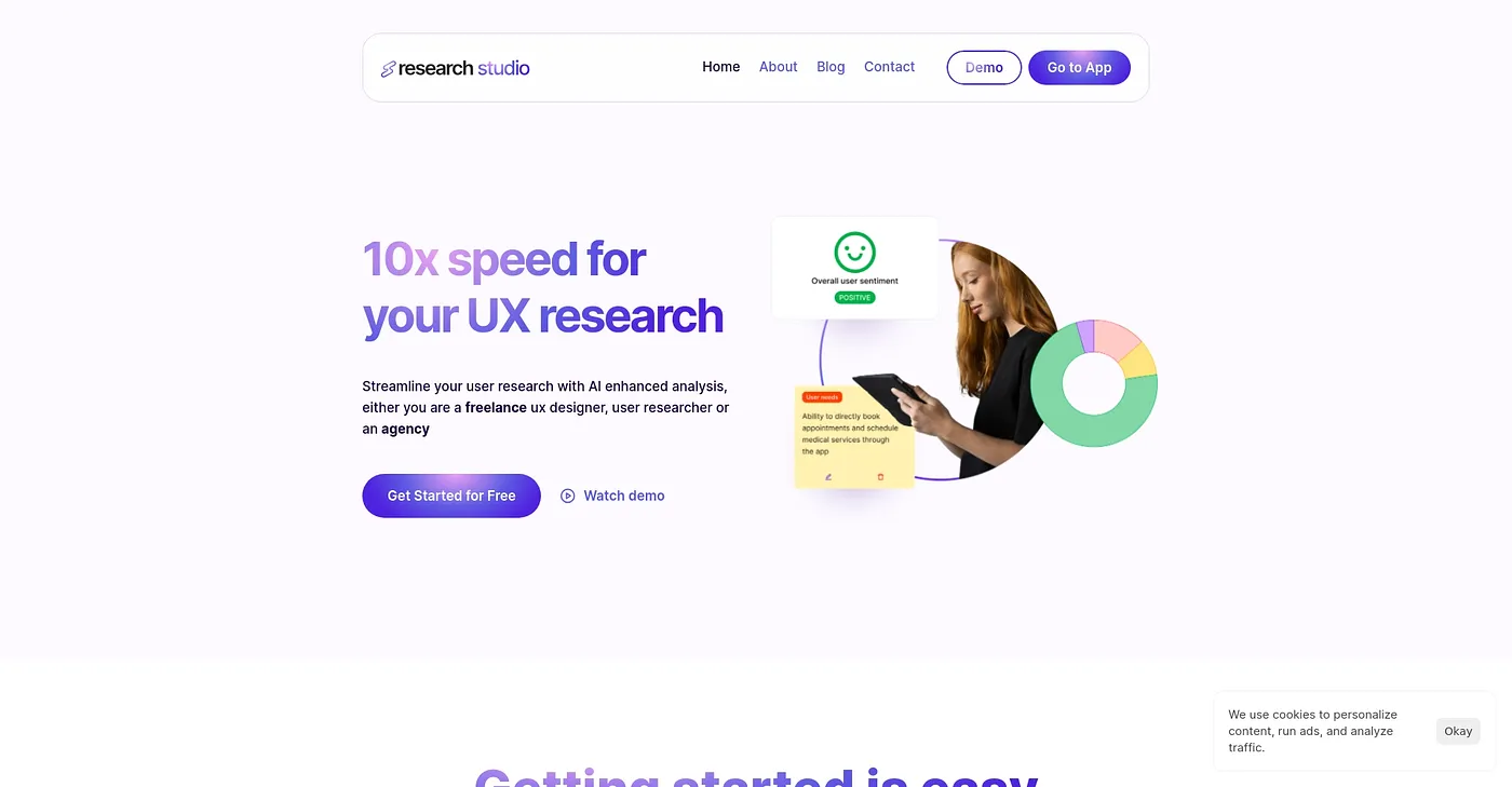 Screenshot of ResearchStudio