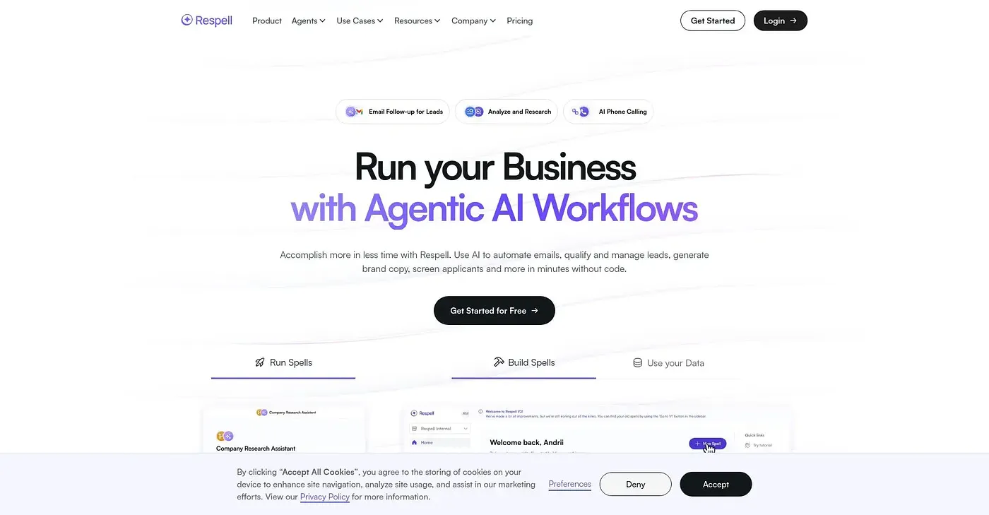 Screenshot of Respell