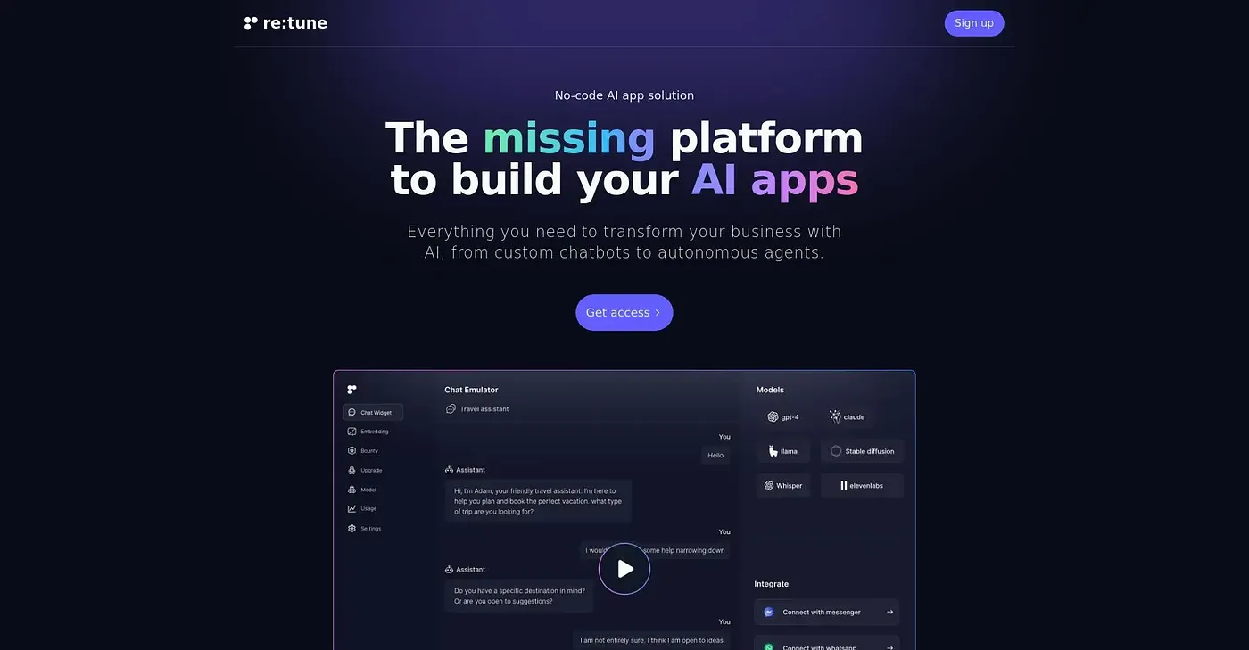 Screenshot of Retune