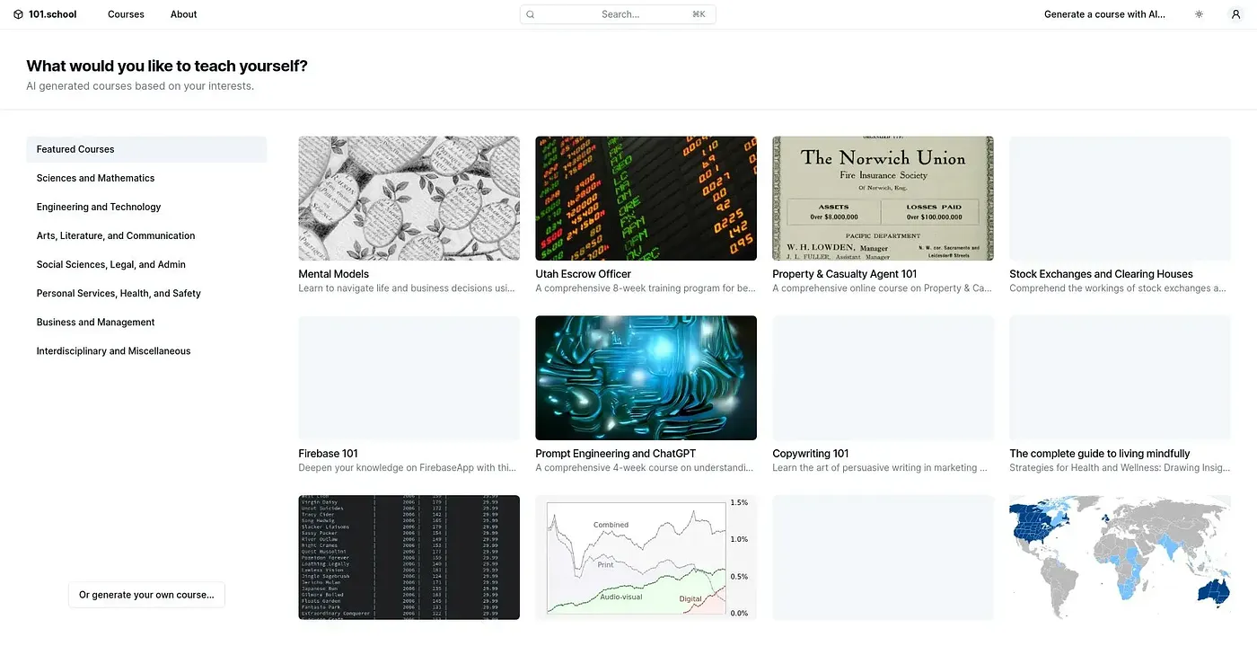 Screenshot of 101