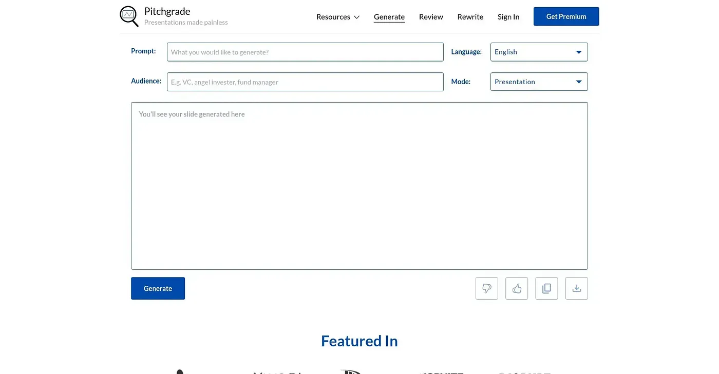 Screenshot of Pitch Grade