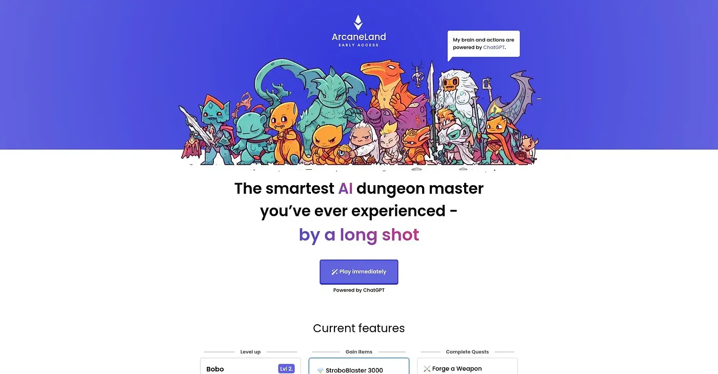 Screenshot of Arcane Land