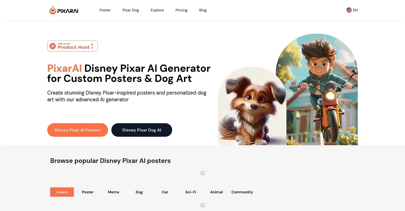 Screenshot of Pixarai