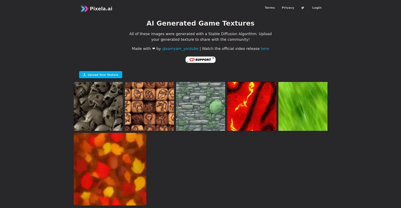 Screenshot of Pixela AI