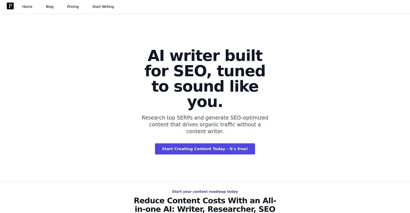 Screenshot of Platen AI