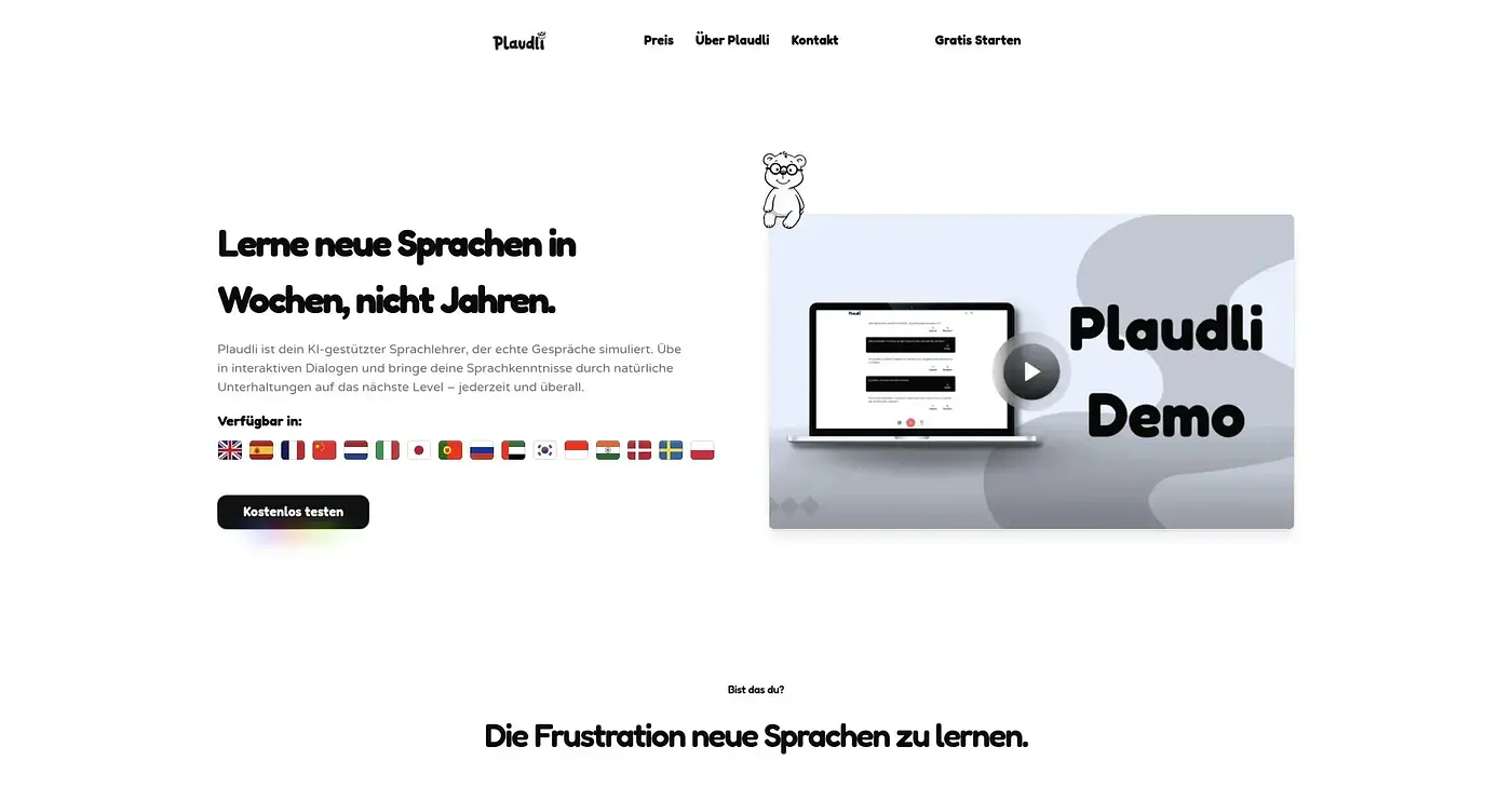 Screenshot of Plaudli