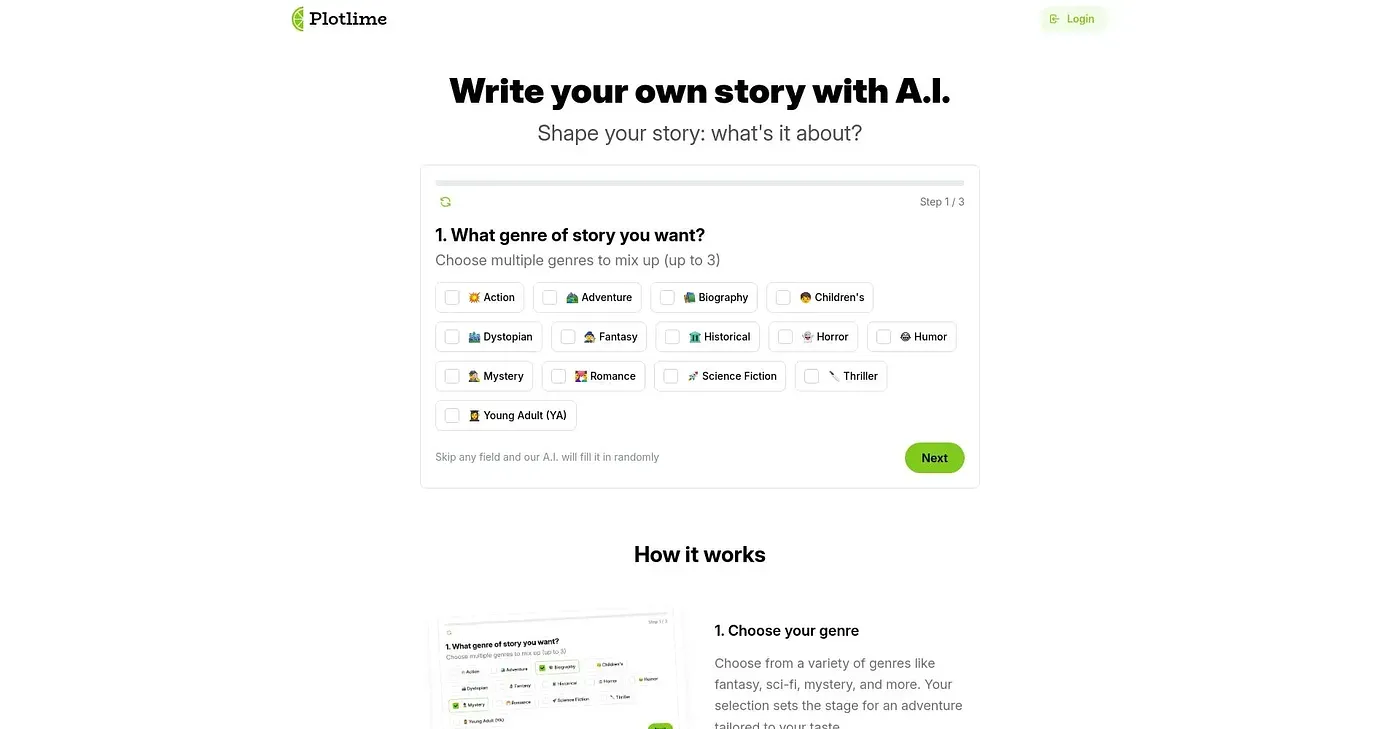 Screenshot of Plotlime
