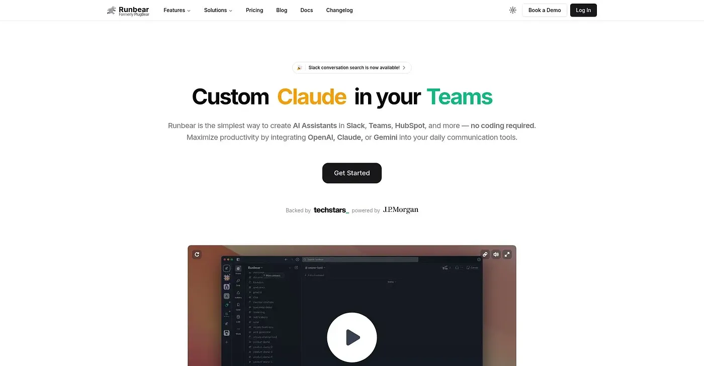 Screenshot of Plugbear