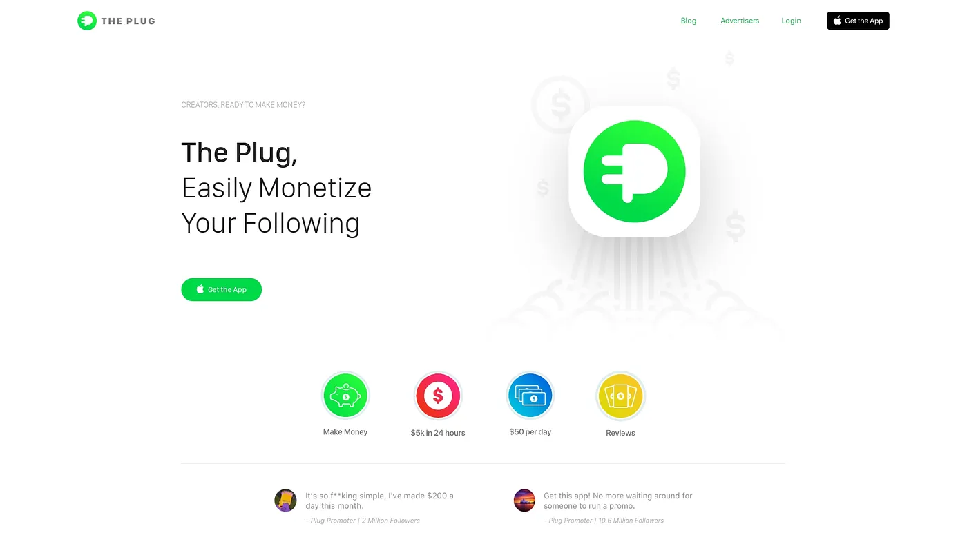Screenshot of Plugcoin