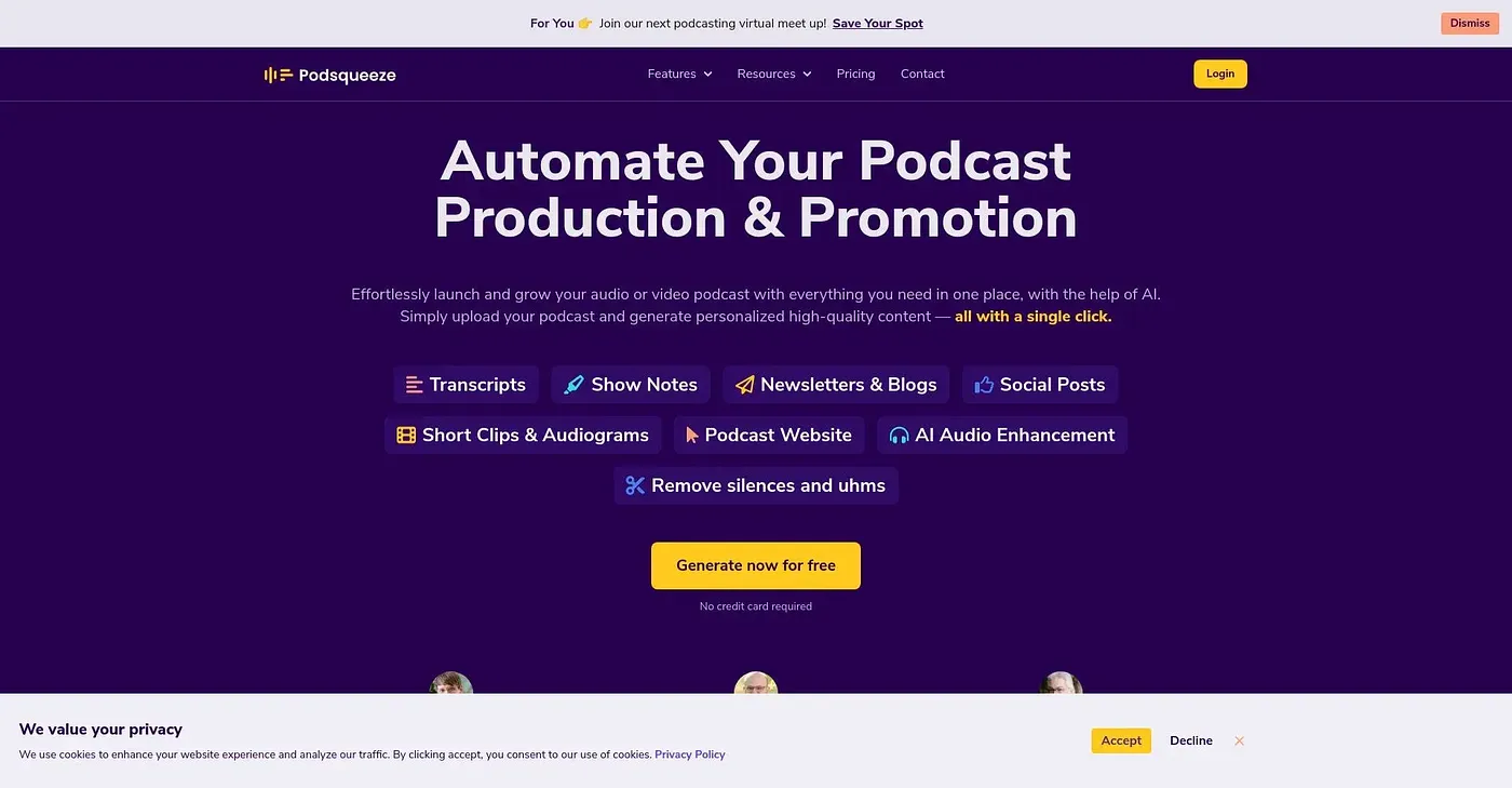 Screenshot of Pod Squeeze