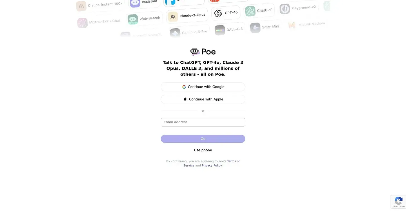 Screenshot of Poe