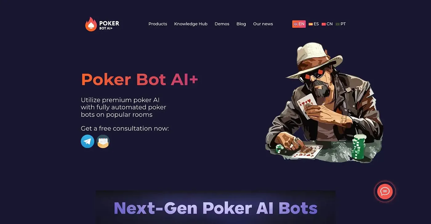 Screenshot of Poker Bot AI