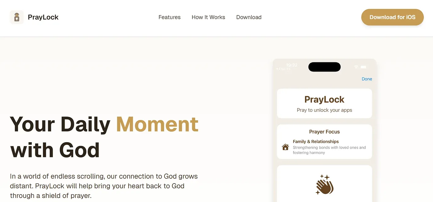 Screenshot of Praylock