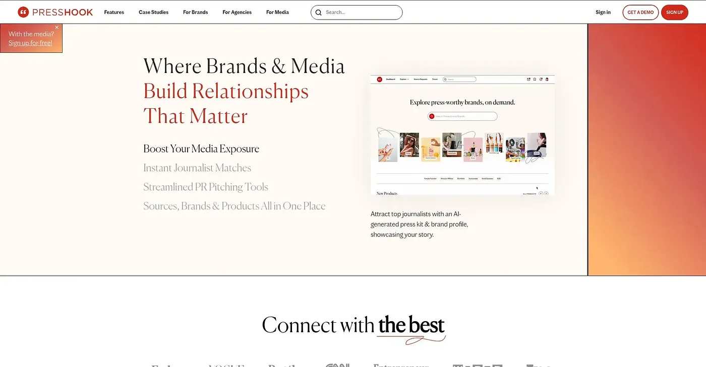 Screenshot of Press Hook