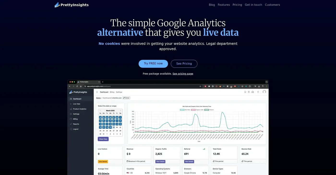 Screenshot of Pretty Insights