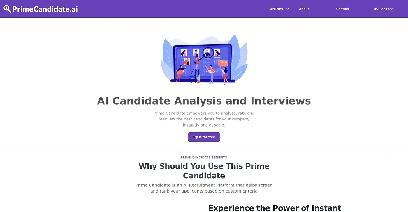 Screenshot of Prime Candidate