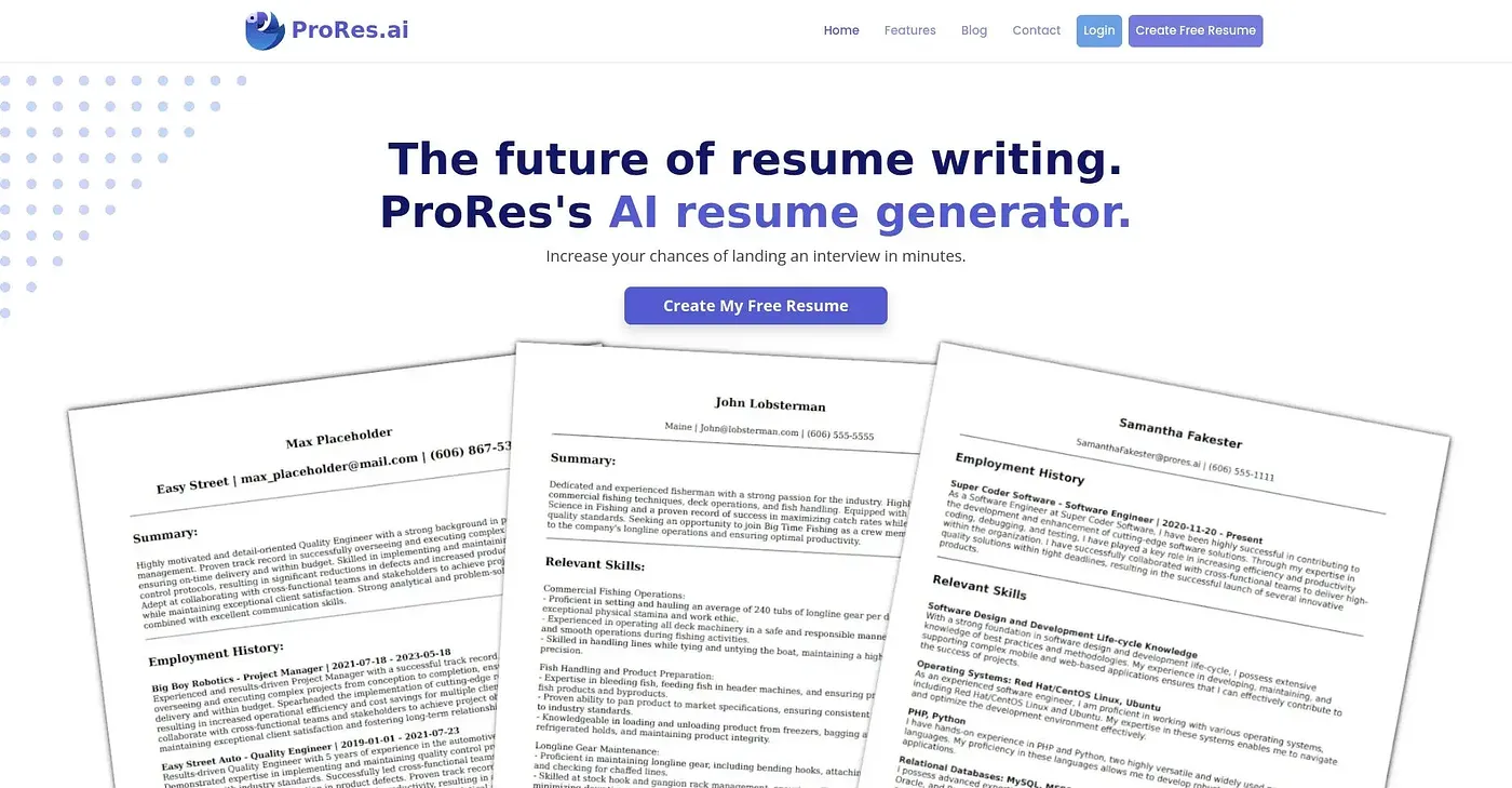 Screenshot of Pro Res AI
