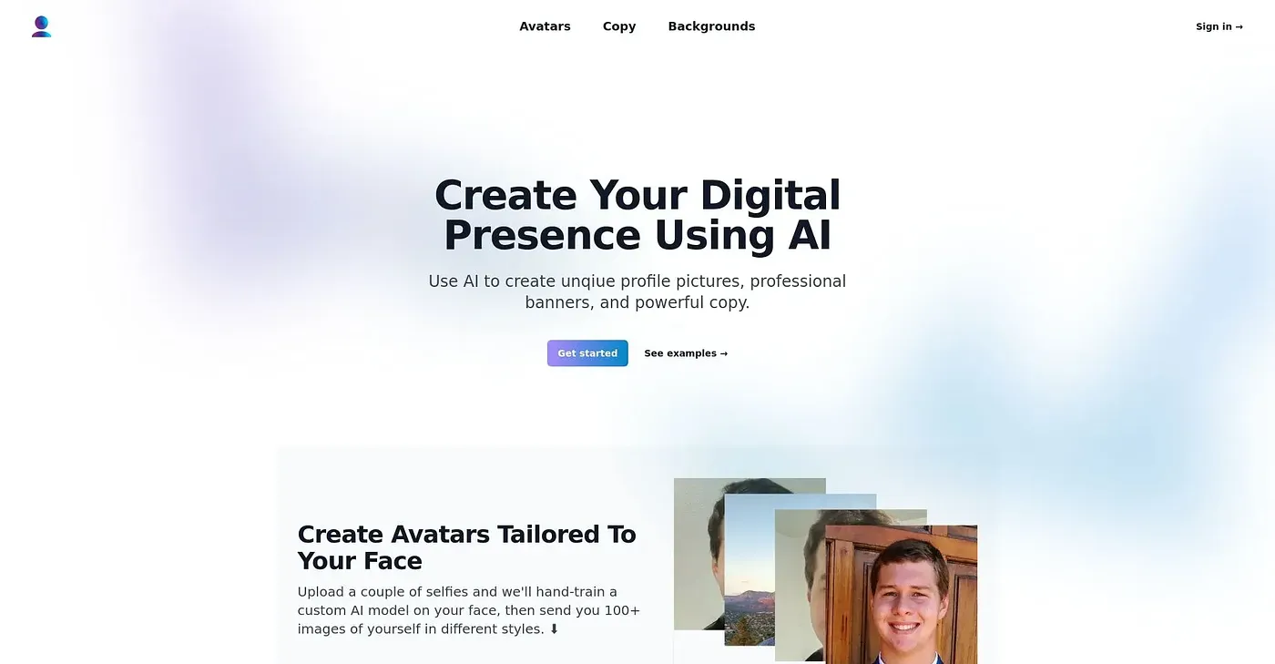Screenshot of Profile Pro AI