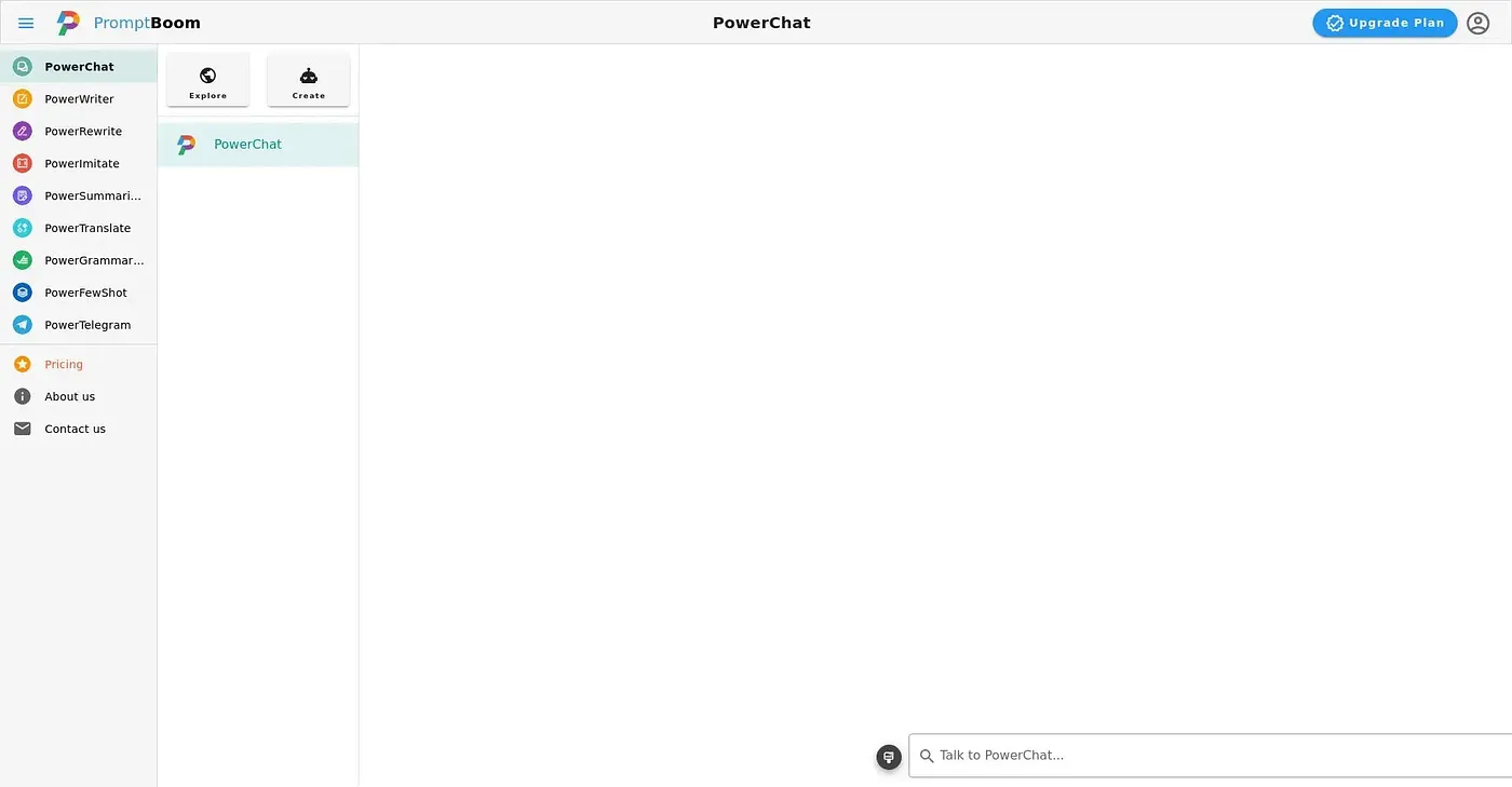 Screenshot of Prompt Boom
