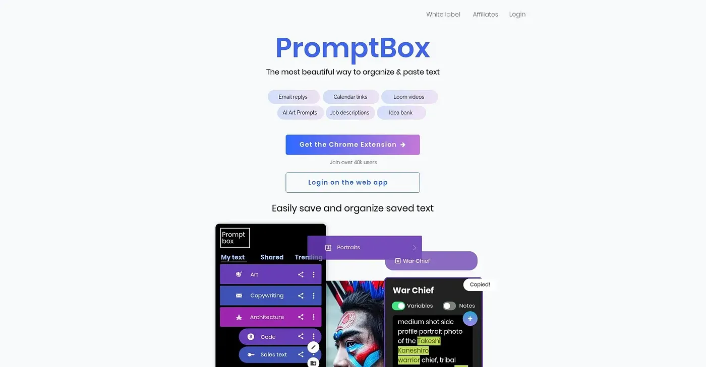 Screenshot of Prompt Box