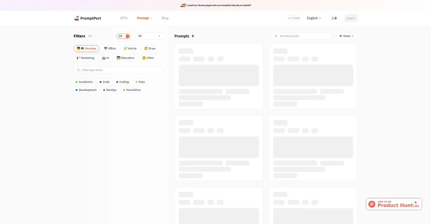 Screenshot of Prompt Port AI