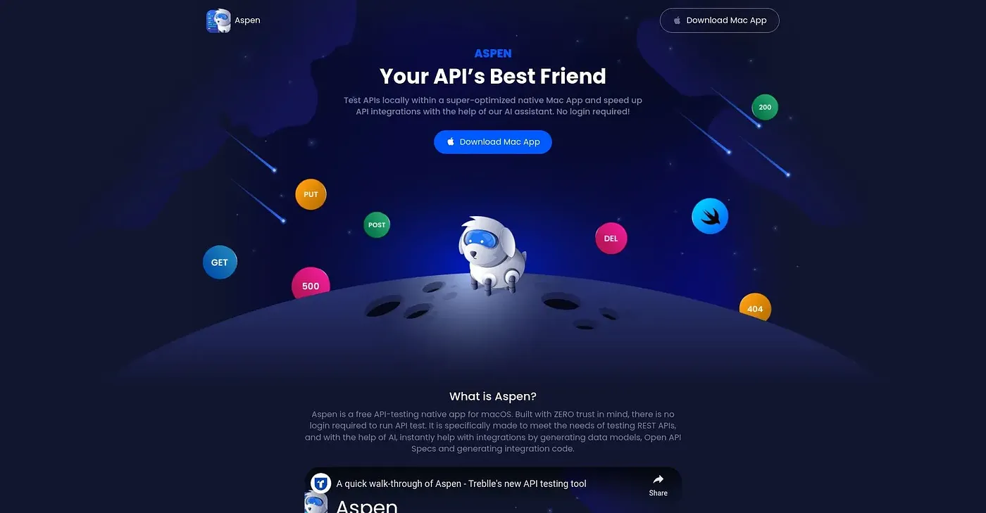 Screenshot of Aspen