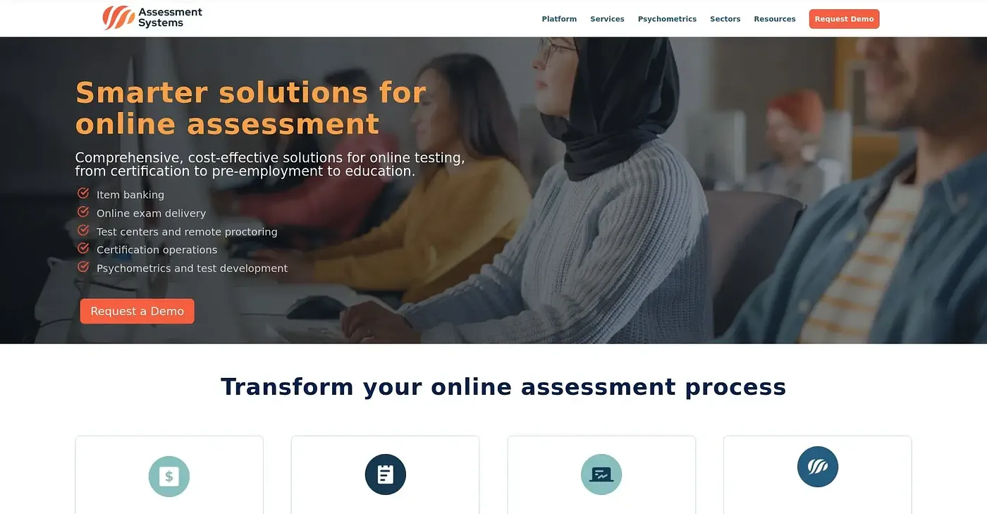 Screenshot of Assess