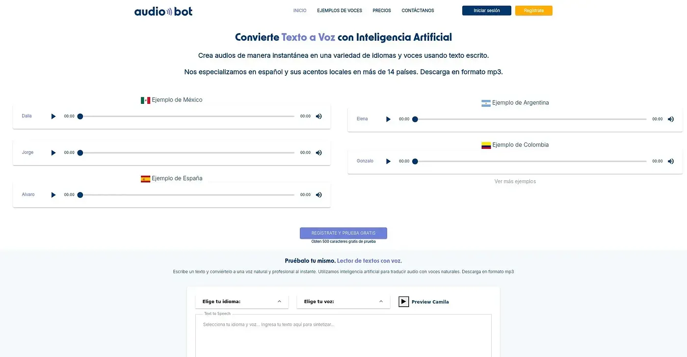 Screenshot of Audio Bot