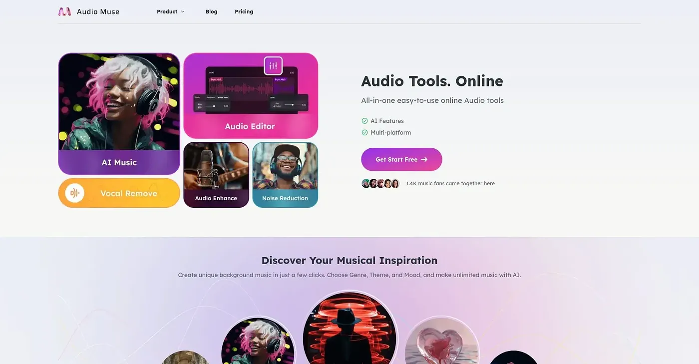 Screenshot of Audio Muse