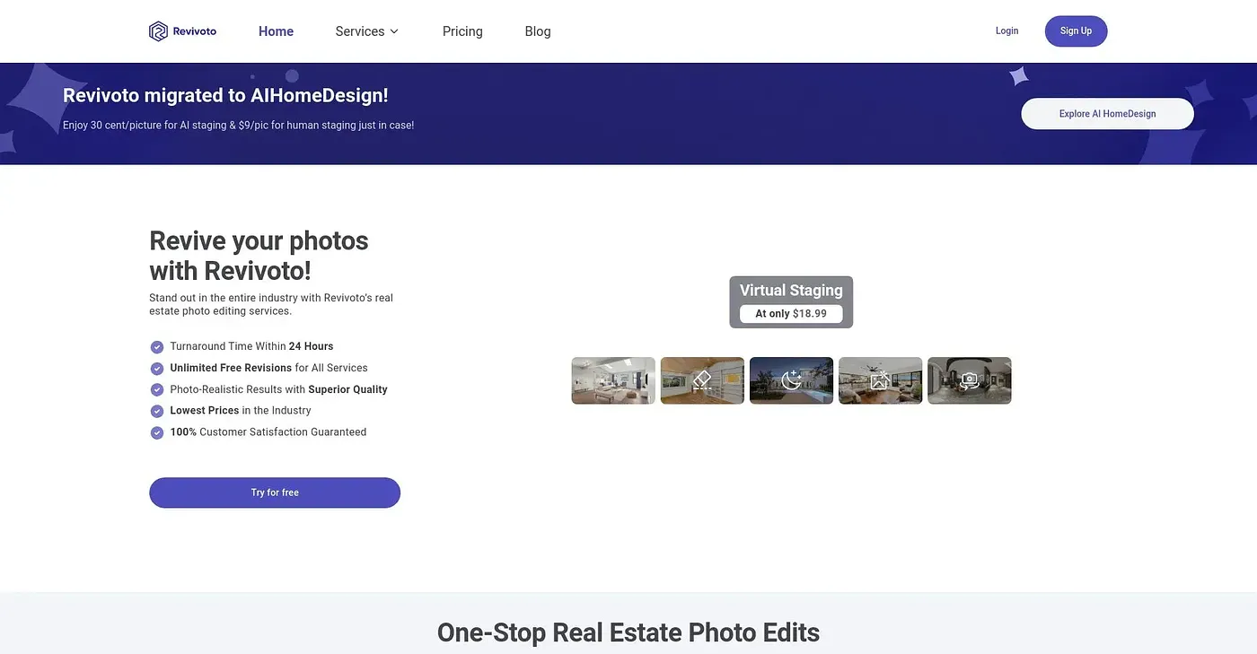 Screenshot of Revivoto