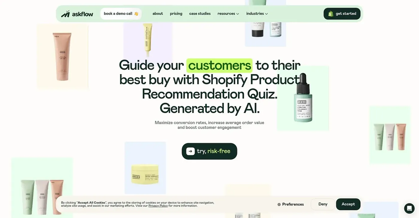 Screenshot of Ask Flow