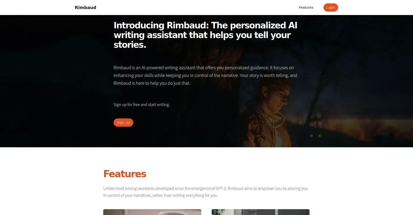Screenshot of Rimbaud AI