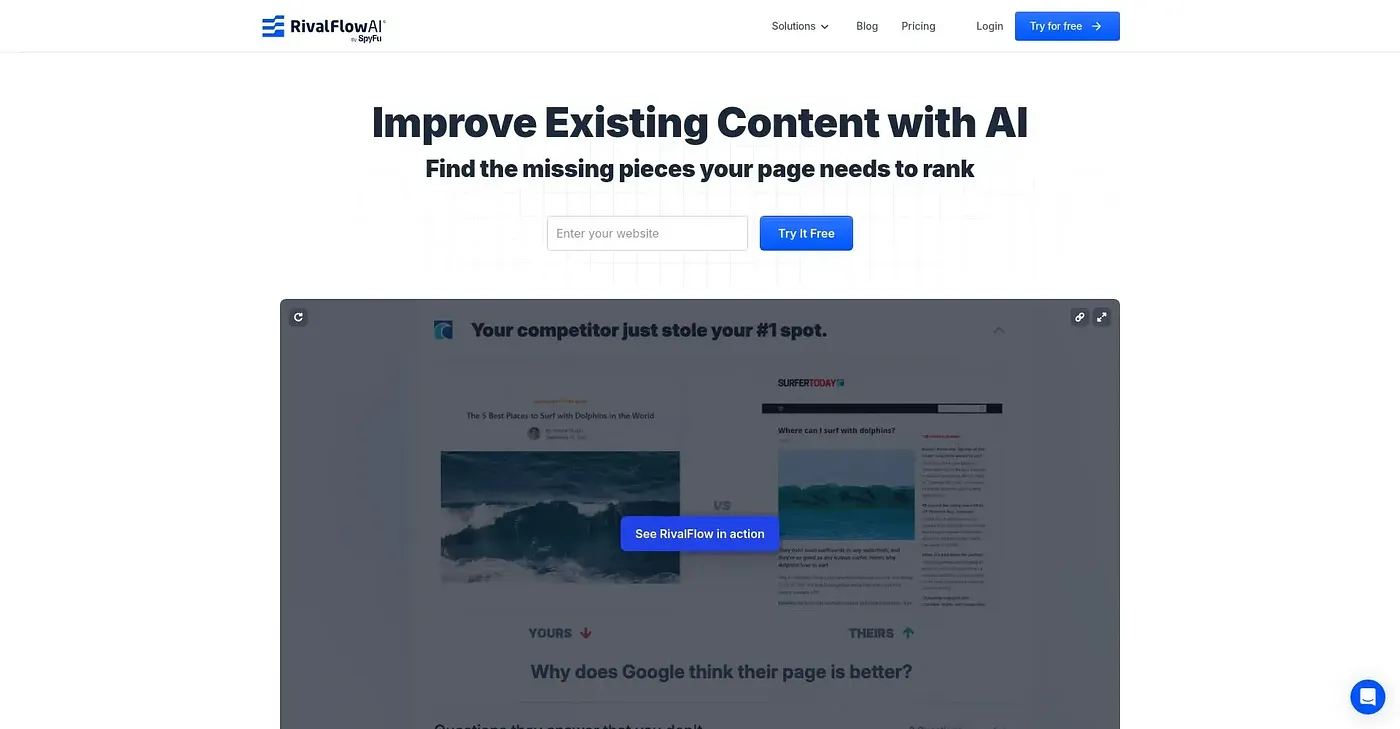 Screenshot of Rivalflow