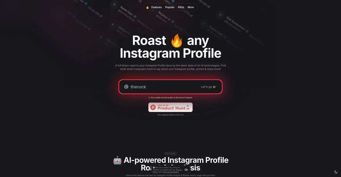 Screenshot of Roast