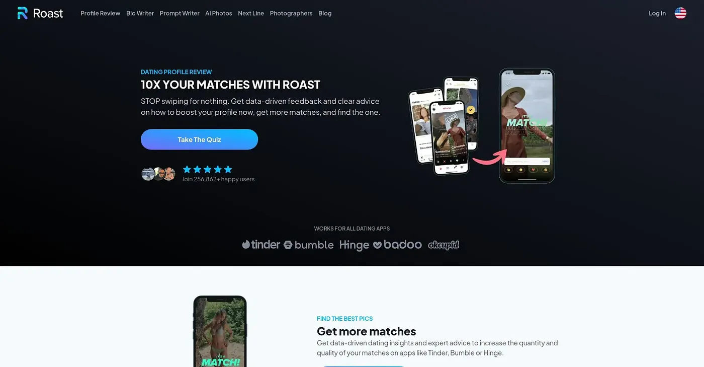Screenshot of Roast Dating